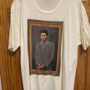 VTG The Kramer portrait t shirt official Rare Seinfeld Tag Castle rock men L
